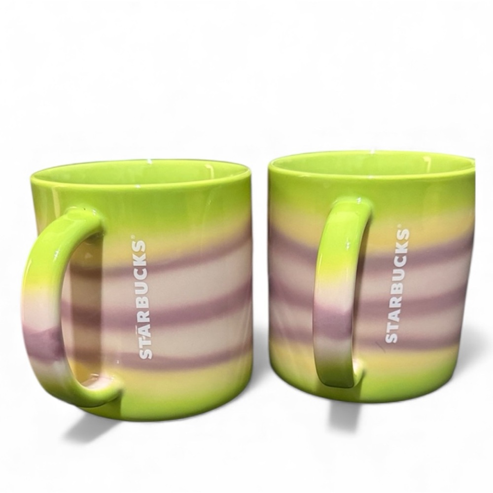 Starbucks green mug cup coffee 2025 Rare bundle Qty2